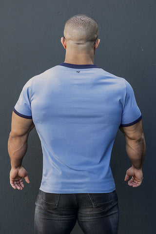 Casual Classic Ringer T-Shirt - Light Blue