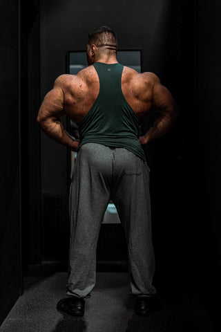 Classic Bodybuilding Racerback Stringer - Sea Green