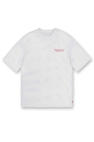 Retro Oversized Mesh T-Shirt - Glacier Gray